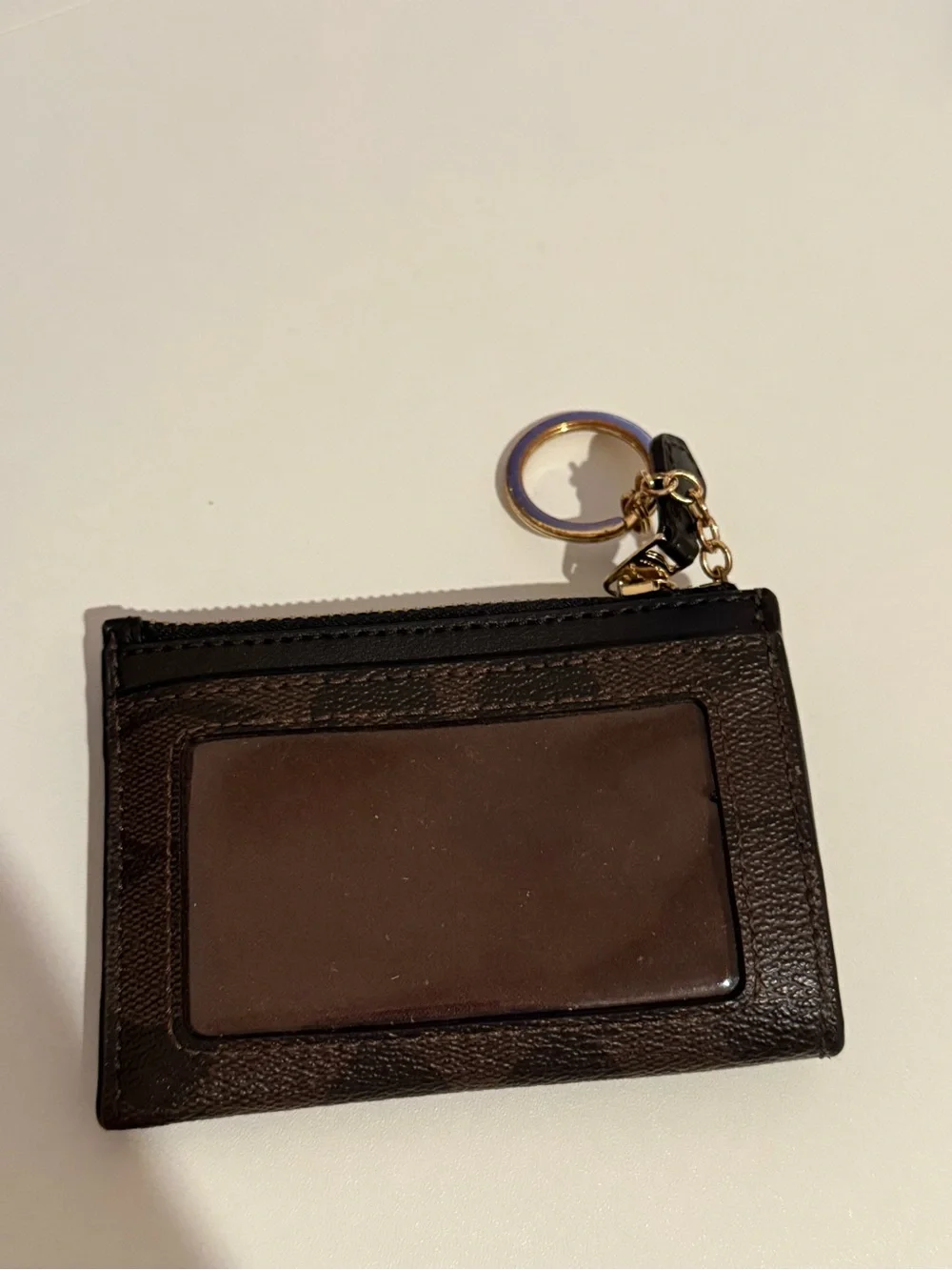 Coach Black & Brown Chain Crossbody Bag with wallet